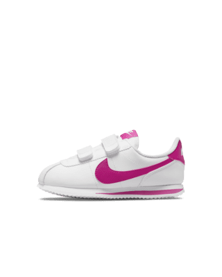 All white nike cortez junior best sale